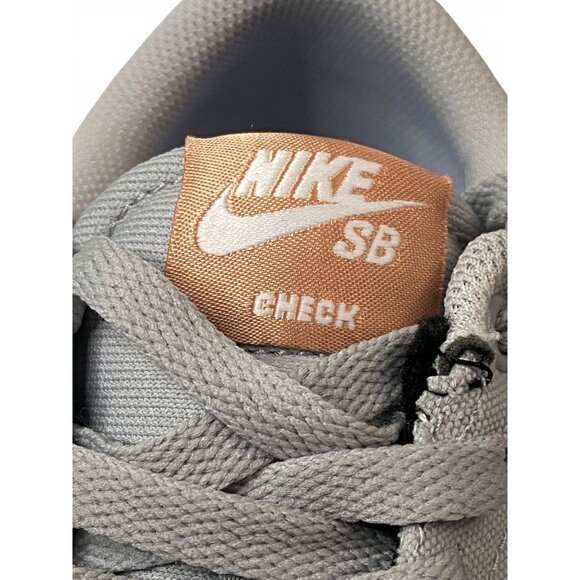Nike SB Check Solarsoft Gray Sneakers Womens 6 Skate Shoes 921463-006 - Picture 6 of 11